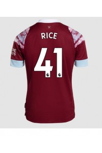 West Ham United Declan Rice #41 Voetbaltruitje Thuis tenue 2022-23 Korte Mouw